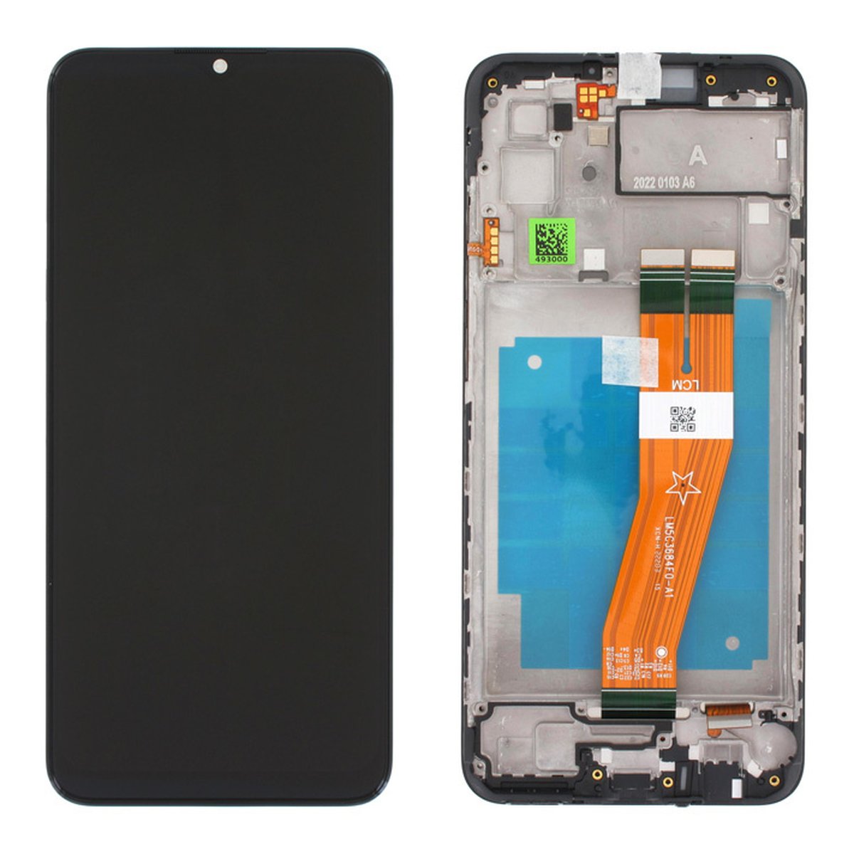 DISPLAY LCD ORIGINALE SERVICE SAMSUNG A03 A035 BLACK GH81-21625A