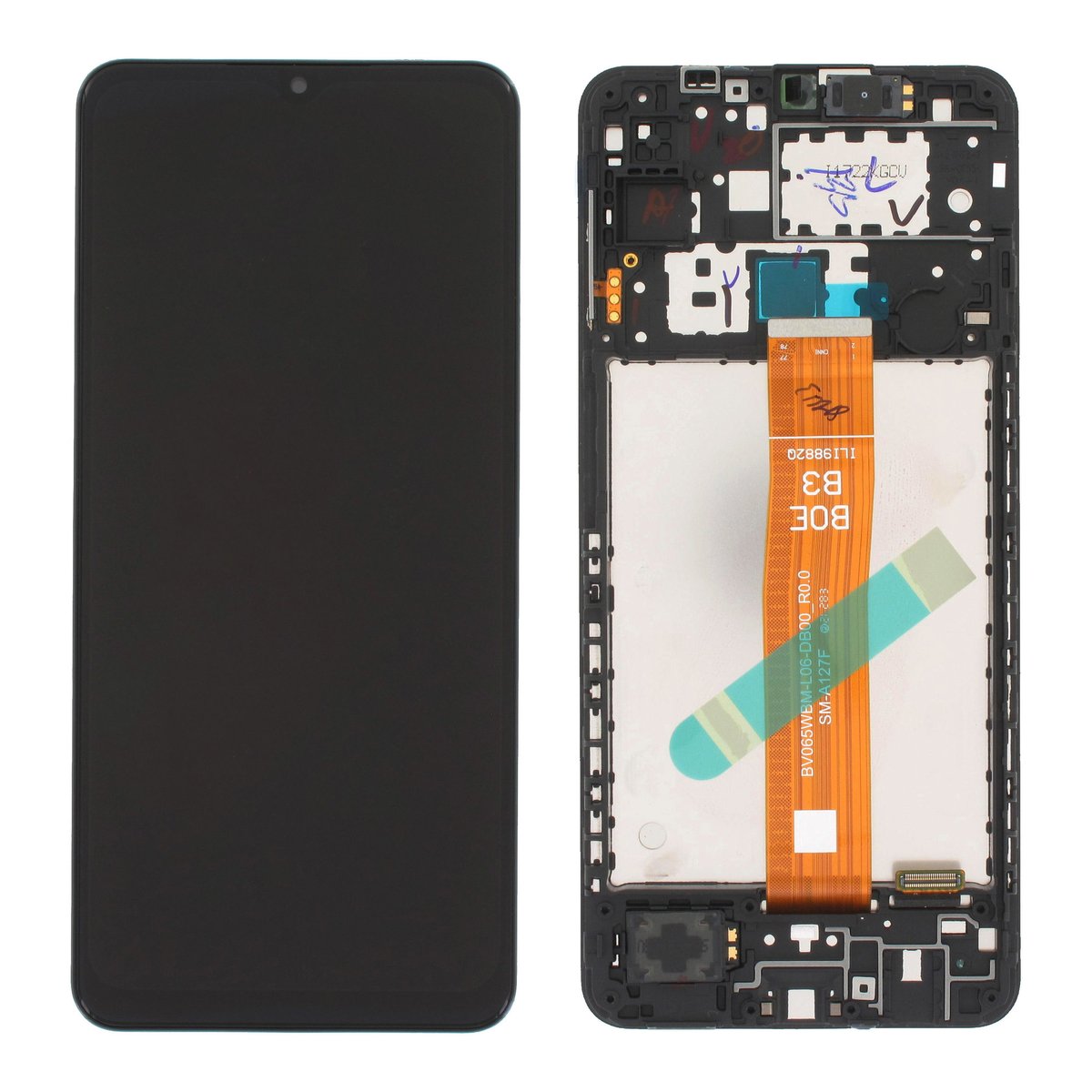 DISPLAY LCD ORIGINALE SERVICE SAMSUNG A12 NACHO A127F BLACK GH82-26485A