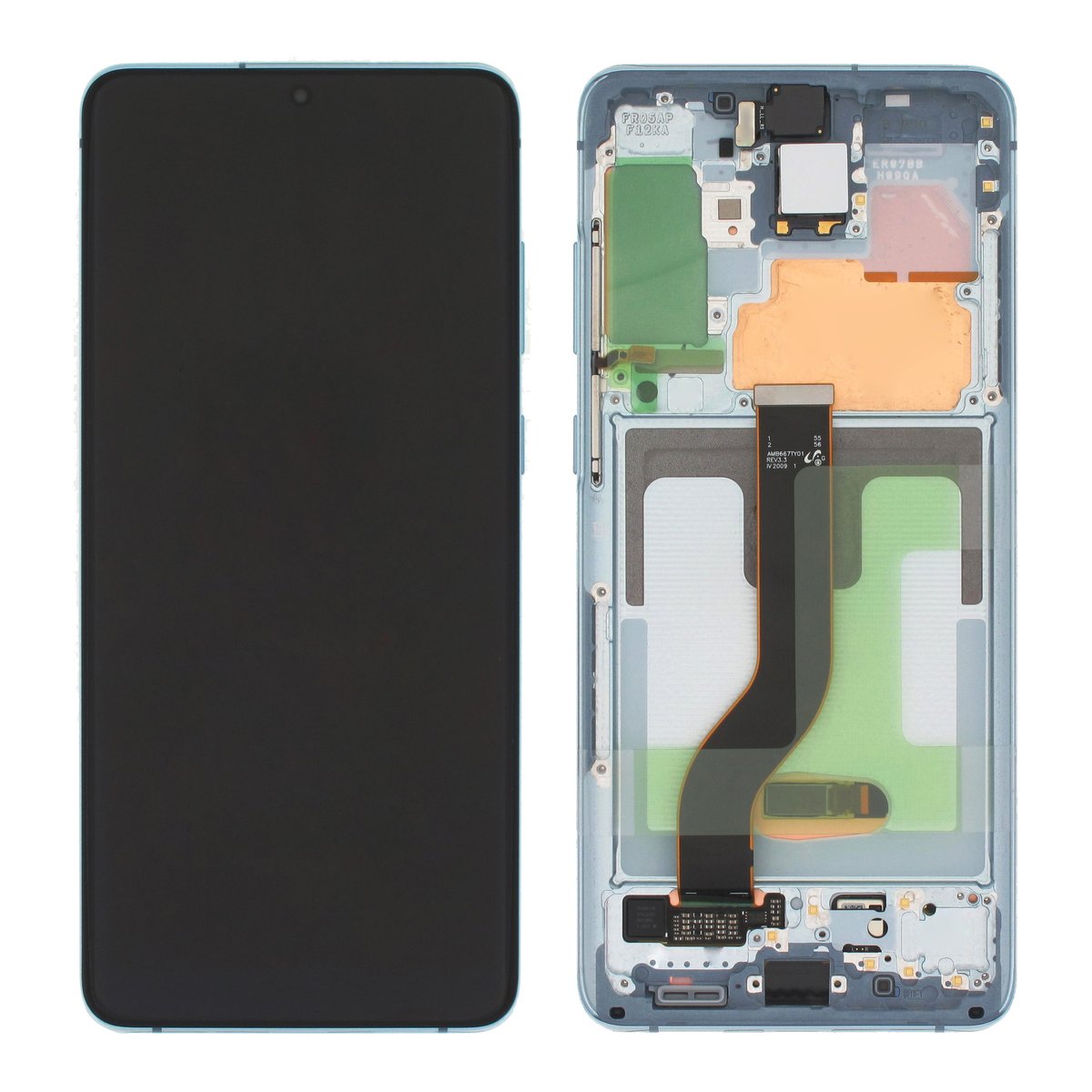 DISPLAY LCD ORIGINALE SERVICE SAMSUNG S20 PLUS SM-G985 / SM-G986 CLOUD BLUE GH82-22134D